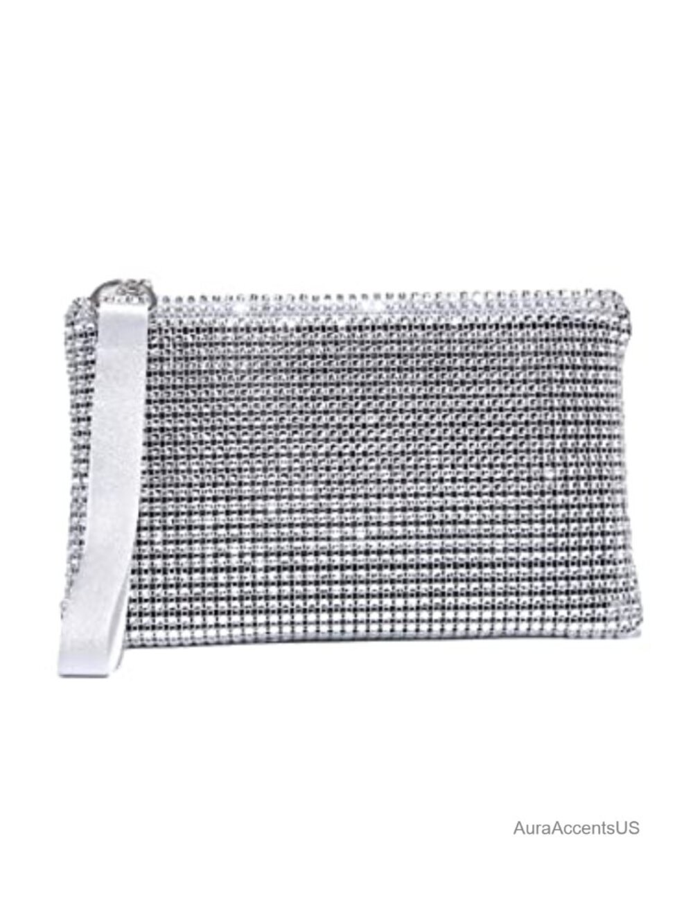 Rhinestone Glitter Wristlet Clutch Evening Bag Mini Purse